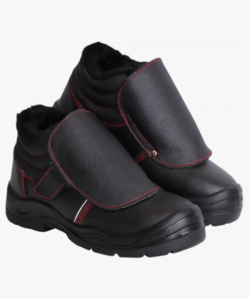 Ботинки СВАРЩИК-СИРИУС, кожа, ПКП, иск. мех, ПУ-Нитрил