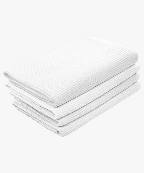 Полотенце вафельное 115 гр. (40х80) (5 шт.), белый