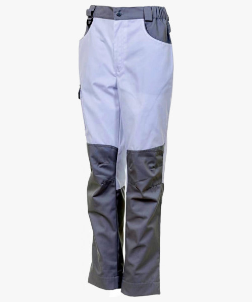 Брюки рабочие женские Brodeks KS328, цвет белый, серый