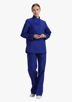 Костюм женский ХАССП-Стандарт NEW (тк.Смесовая,160), васильковый