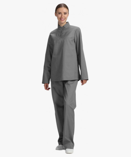 Костюм женский ХАССП-Стандарт NEW (тк.Смесовая,160), серый