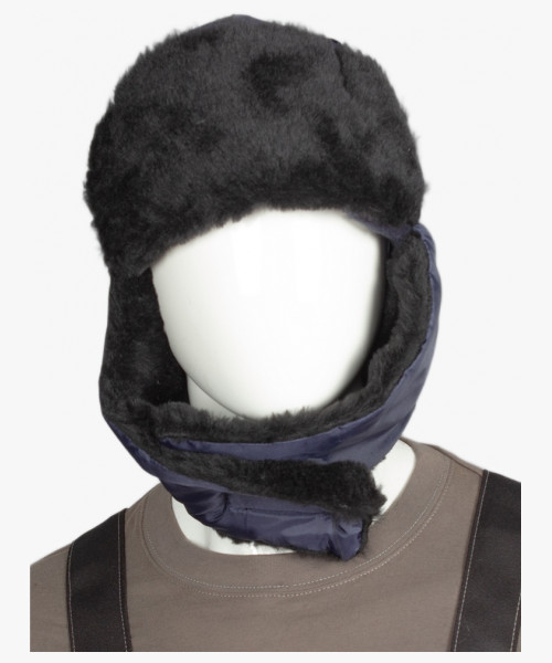 Шапка Евро Ушанка, т.синий