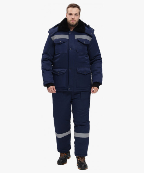 Костюм зимний Мастер-Ультра (тк.Смесовая,210) п/к, т.синий