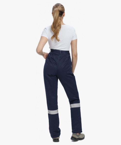 Костюм женский Веснис-1 СОП К. (тк.Смесовая,210) брюки, т.синий/васильковый