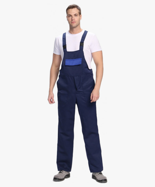 Полукомбинезон для ИТР (тк.Смесовая,210), т.синий/васильковый