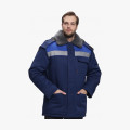 Куртка зимняя для бригадира NEW (тк.Смесовая,210), т.синий/васильковый