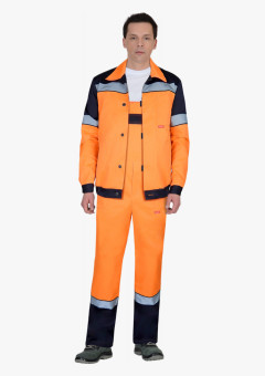 Костюм СИРИУС-ЛЕГИОНЕР куртка, п/к, оранжевый с синим и СОП