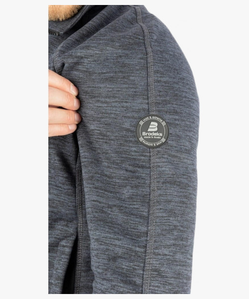 Толстовка флисовая Brodeks KS241 cation, цвет серый