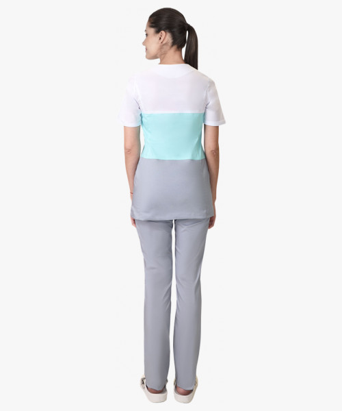 Костюм СИРИУС-РИАНА женский серый с мятным