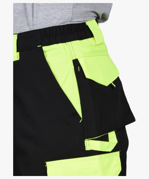 Костюм СИРИУС-ОНИКС куртка, брюки черный с лимонным