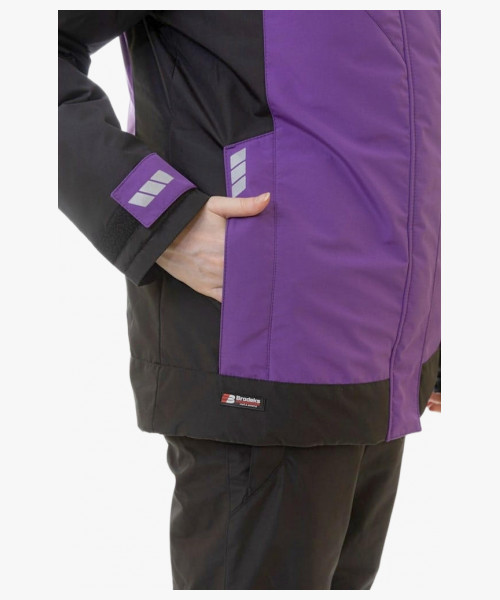 Куртка женская зимняя KW 208, цвет фиолетовый