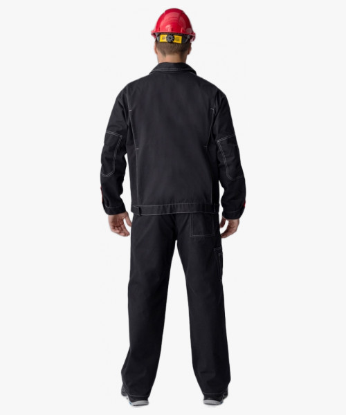 Костюм Флагман-Фаворит-1 (тк.Саржа,250) брюки, т.серый/серый