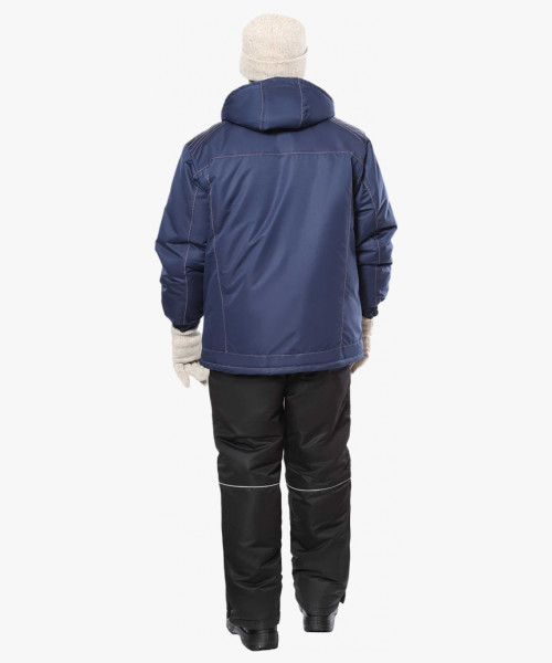 Куртка СИРИУС-АЛЕКС темно-синяя с красной отделкой