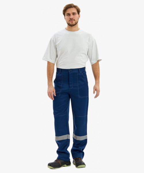 Костюм Лигор-1 СОП К. (тк.Смесовая,210) брюки, т.синий