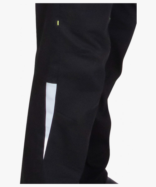 Брюки мужские летние СИРИУС-ДЕКСТЕР черные с лимонной отделкой, тк. стрейч с ВО