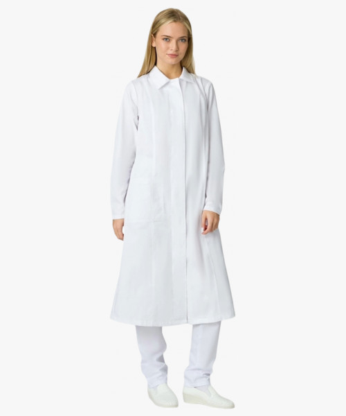 Халат женский ХАССП-Премиум (тк.Оптима,160), белый