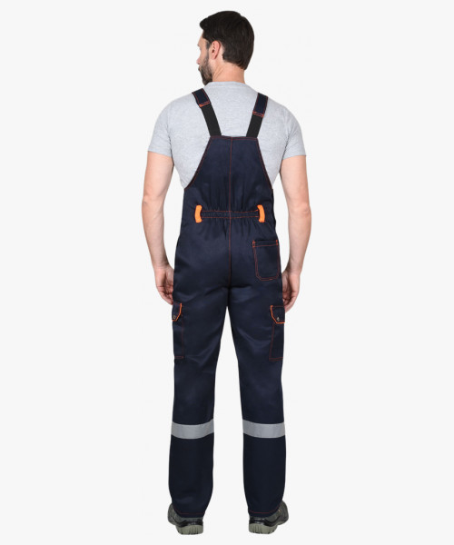 Костюм СИРИУС-ТИТАН куртка, полукомбинезон синий с оранжевым и СОП