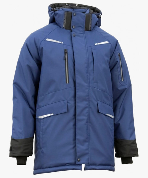 Куртка-парка зимняя мужская Brodeks KW215, цвет синий