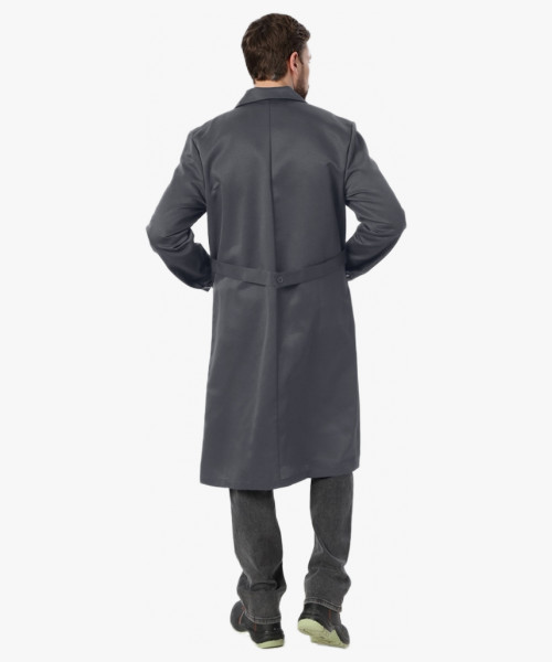 Халат Лигор (тк.Смесовая,210), т.серый/красный