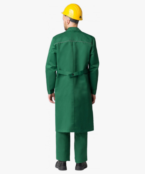 Халат мужской для ИТР (тк.Смесовая,210), зеленый