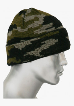 Шапка двойная КМФ зеленая