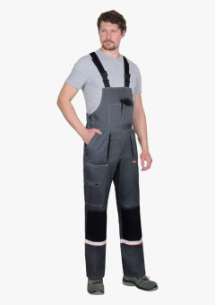 Полукомбинезон СИРИУС-РОДОС темно-серый с черным