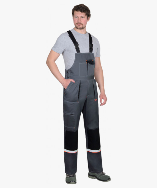 Полукомбинезон СИРИУС-РОДОС темно-серый с черным