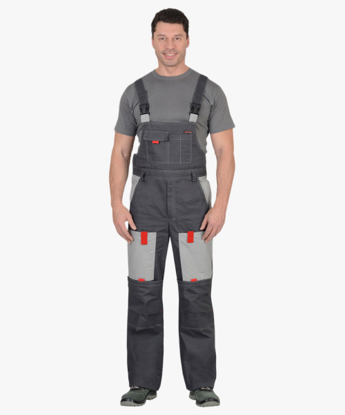 Костюм мужской летний СИРИУС-ФАВОРИТ куртка, п/к, т.серый со св.серым