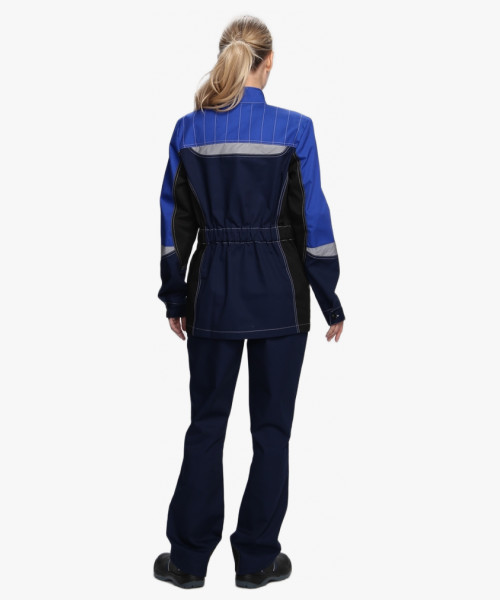 Костюм женский Формула-1 IMP (тк.Смесовая,240) брюки, т.синий/васильковый/черный