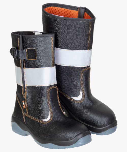 Сапоги SAVЁL-ЕВРОПА Р с СОП, кожа, ПУ-ТПУ