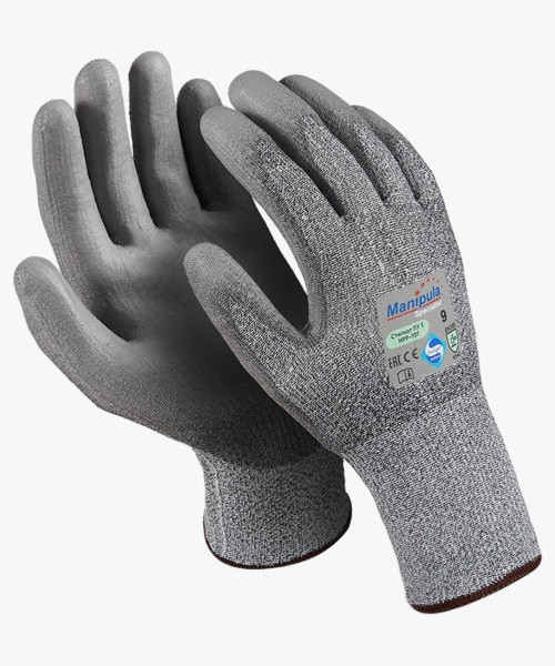 Перчатки Manipula Specialist® Стилкат ПУ 5 (Sapphire+полиуретан), HРP-107/MG-466