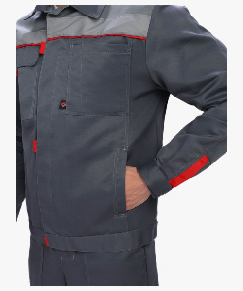 Костюм Флофт-2 СОП (тк.Смесовая,210) п/к, т.серый/серый