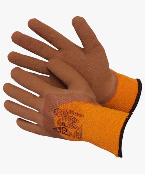 ASTRA FDP Акрил-полиэстеровые перчатки с текстурированным латексом 3/4