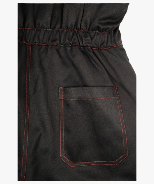 Костюм зимний Титан (Смесовая, 210) п/к, черный/красный