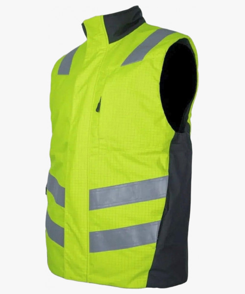 Жилет утеплённый мультизащитный Brodeks MW18-05, цвет жёлтый, чёрный