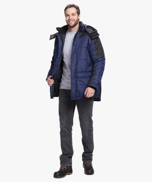 Куртка зимняя Европа CH (тк.Дюспо), т.синий/черный