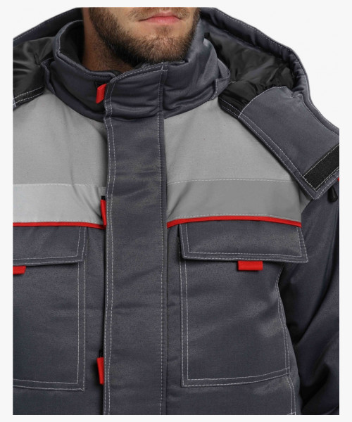 Костюм зимний Флофт-2 NEW (тк.Смесовая,210) п/к, т.серый/св.серый