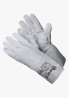 Extra Краги из спилка серого цвета без подкладки