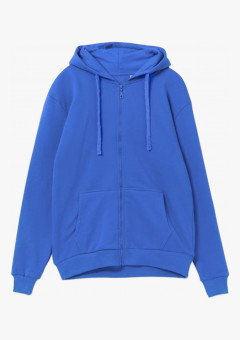 Толстовка на молнии с капюшоном Siverga Heavy 2.0, ярко-синий