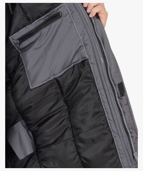 Костюм СИРИУС-АЛЕКС зимний: куртка, брюки, темно-серый, тк.Таслан