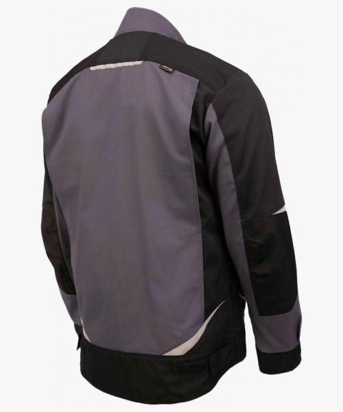 Куртка летняя мужская Brodeks KS202-C, 100% ХБ, цвет графит серый, чёрный