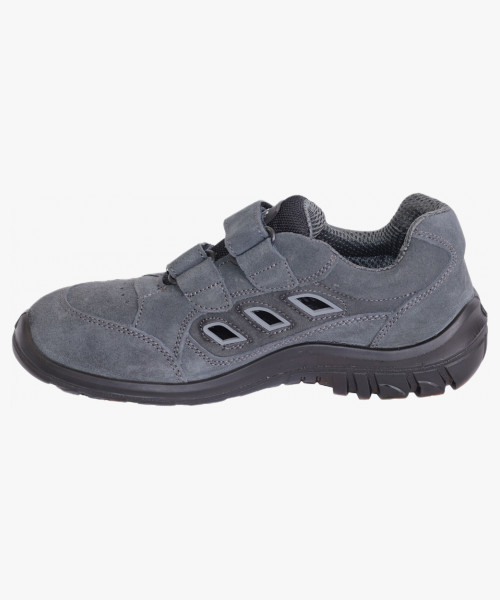 Полуботинки с перфорацией УНИВЕРСАЛ, замша (серые), ПУ