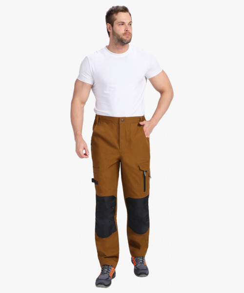 Брюки ProfLineSpecialist (тк.РипСтоп,240), коричневый/черный