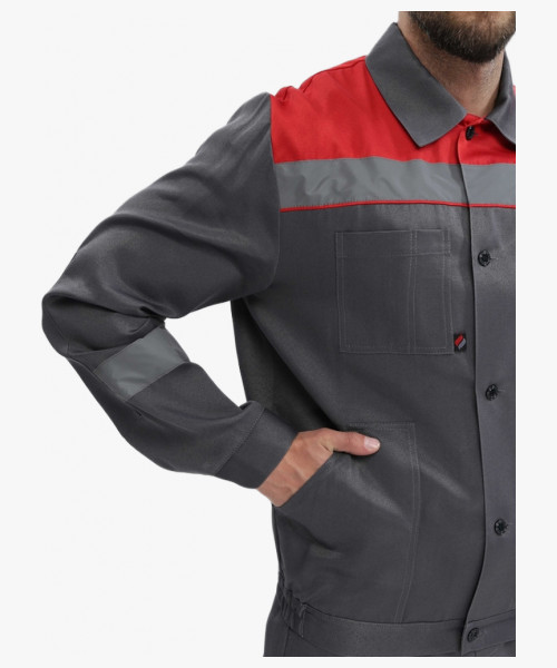 Костюм Легион-2 СОП (тк.Смесовая,210) п/к, т.серый/красный