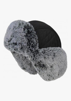 Шапка-ушанка Brodeks Extreme KM 109, цвет чёрный, серый мех