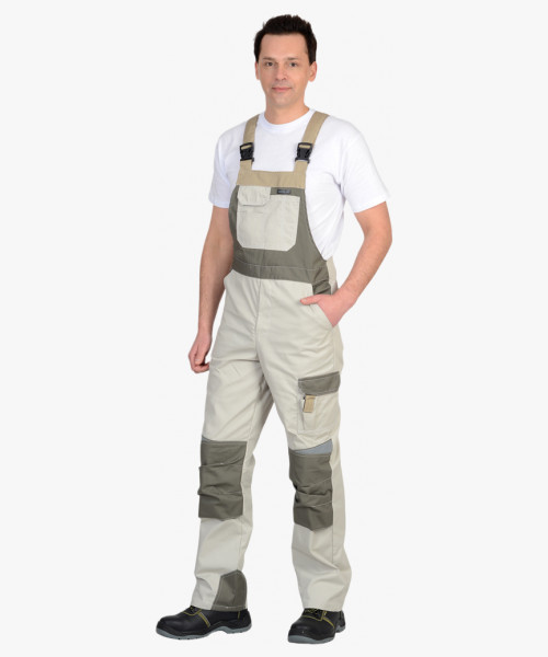 Полукомбинезон СИРИУС-КАСПИЙ молочный с оливой, песочным и СОП