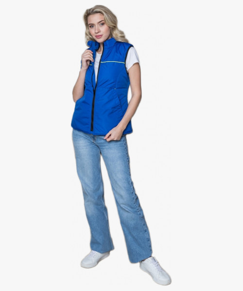 Жилет утепленный женский PROFLINE BASE (Дюспо), васильковый