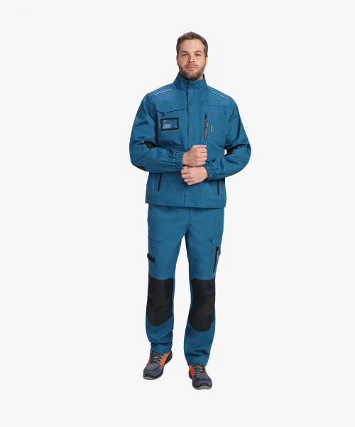 Куртка ProfLineSpecialist (тк.РипСтоп,240), циан/черный