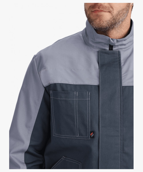 Костюм Бриготек-2 СОП (тк. Смесовая, 260) полукомбинезон, т.серый/св.серый