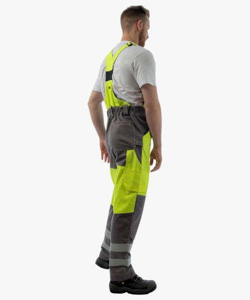 Полукомбинезон мультизащитный Brodeks MS48-61, цвет жёлтый, серый